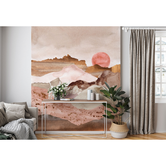 Panoramic Wallpaper - Wall Mural - Boho Landscape