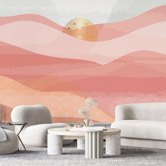 Panoramic Wallpaper - Wall Mural - Boho Landscape