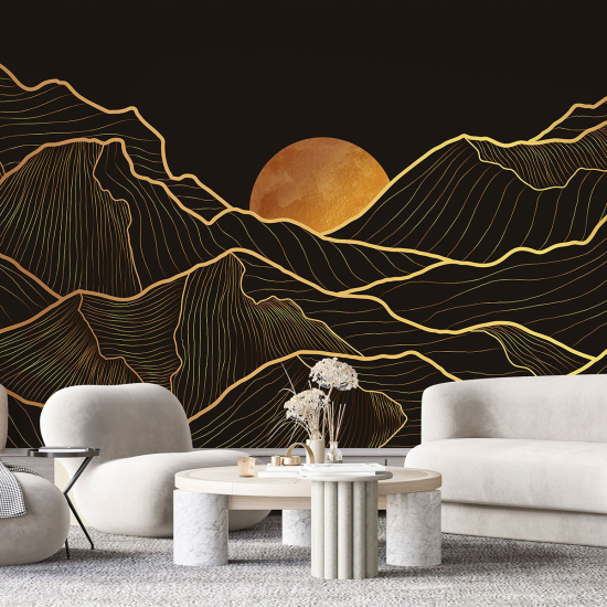 Panoramic Wallpaper - Wall Mural - Boho Landscape