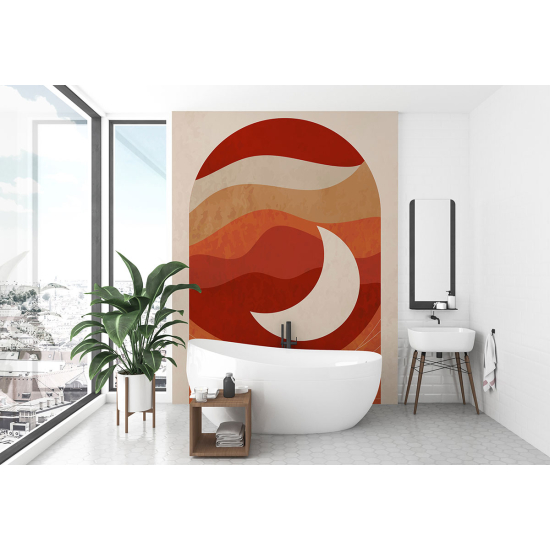 Panoramic Wallpaper - Wall Mural - Boho Moon