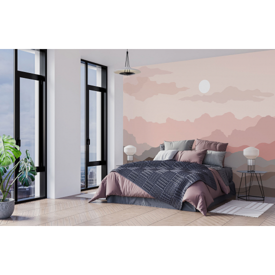 Panoramic Wallpaper - Wall Mural - Boho Sun