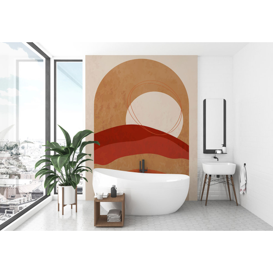 Panoramic Wallpaper - Wall Mural - Boho Sun