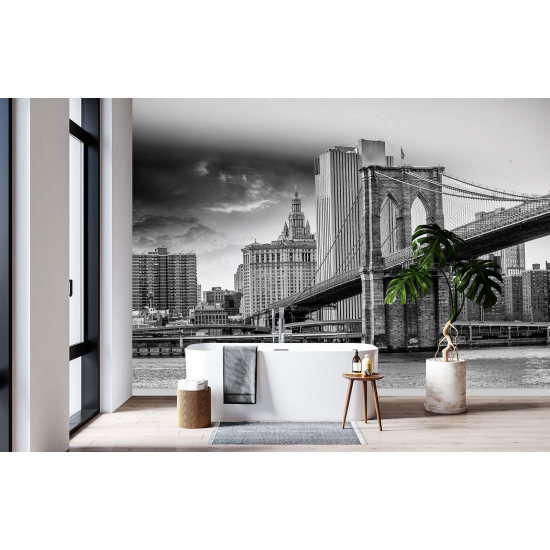 Panoramic Wallpaper - Wall Mural - Brooklyn Bridge