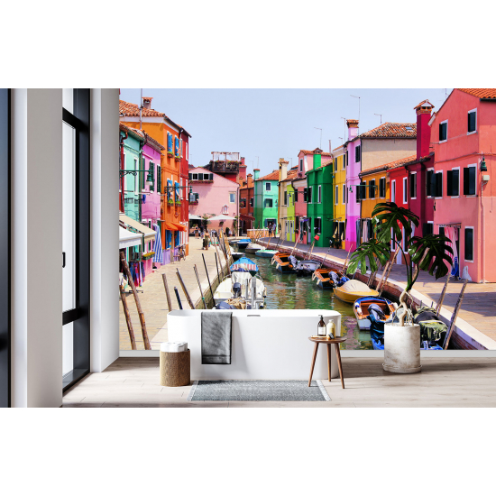 Panoramic Wallpaper - Wall Mural - Burano Island