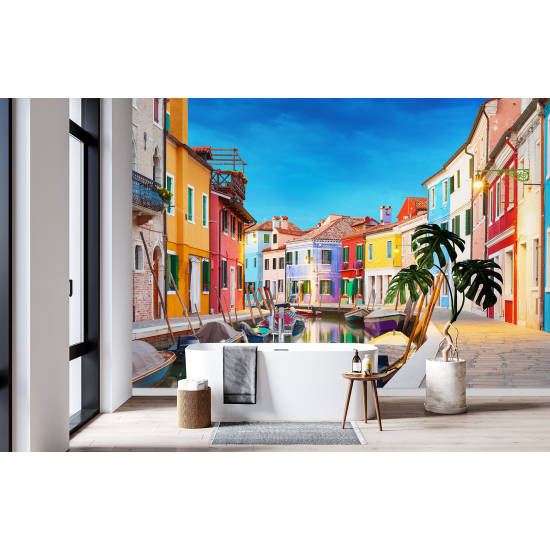 Panoramic Wallpaper - Wall Mural - Burano Island