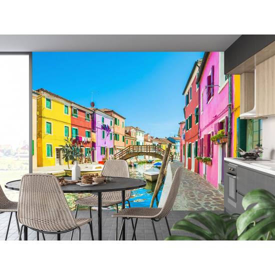 Panoramic Wallpaper - Wall Mural - Burano Island