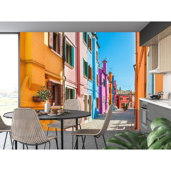 Panoramic Wallpaper - Wall Mural - Burano Island