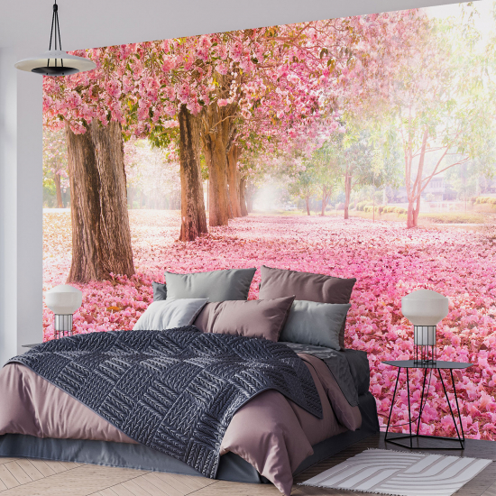 Panoramic Wallpaper - Wall Mural - Cherry Trees