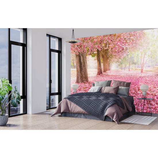 Panoramic Wallpaper - Wall Mural - Cherry Trees