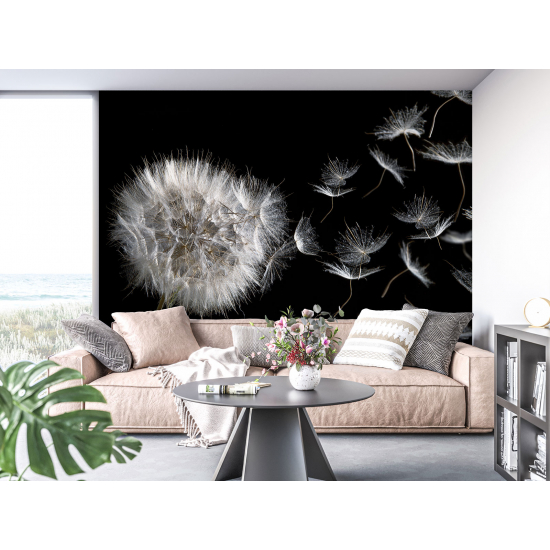 Panoramic Wallpaper - Wall Mural - Dandelion 3D Effect