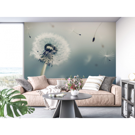 Panoramic Wallpaper - Wall Mural - Dandelion 3D Effect