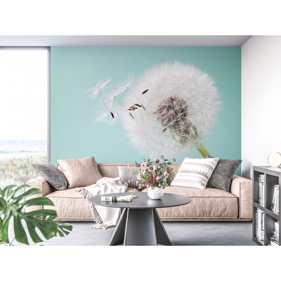 Panoramic Wallpaper - Wall Mural - Dandelion 3D Effect