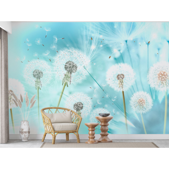 Panoramic Wallpaper - Wall Mural - Dandelions