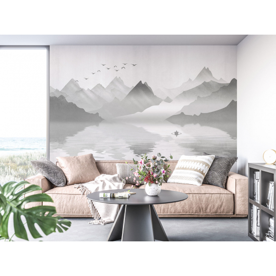 Panoramic Wallpaper - Wall Mural - Design Mountains