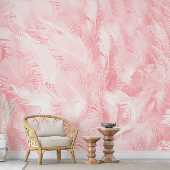 Panoramic Wallpaper - Wall Mural - Feathers