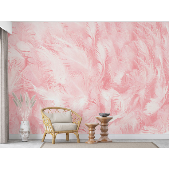 Panoramic Wallpaper - Wall Mural - Feathers