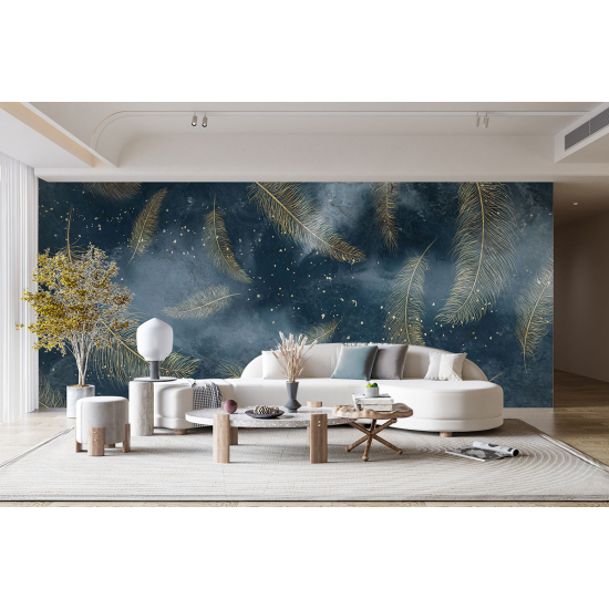 Panoramic Wallpaper - Wall Mural - Feathers