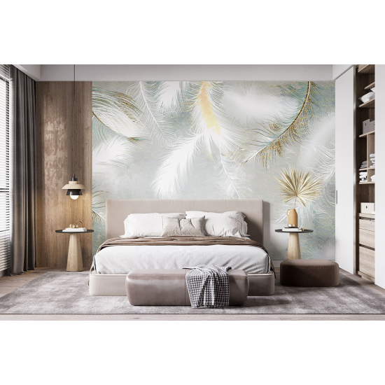 Panoramic Wallpaper - Wall Mural - Feathers