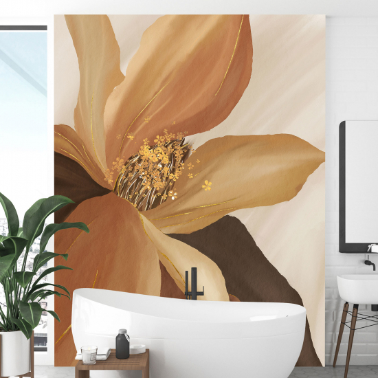 Panoramic Wallpaper - Wall Mural - Flower