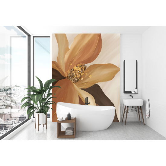 Panoramic Wallpaper - Wall Mural - Flower