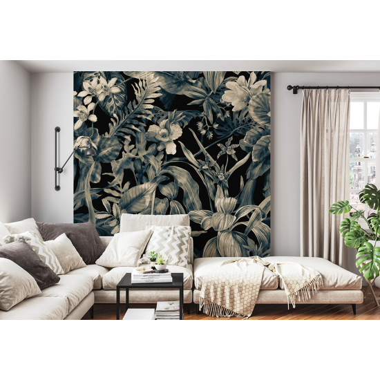 Panoramic Wallpaper - Wall Mural - Flowers