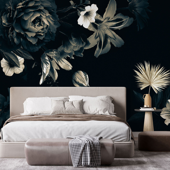 Panoramic Wallpaper - Wall Mural - Flowers