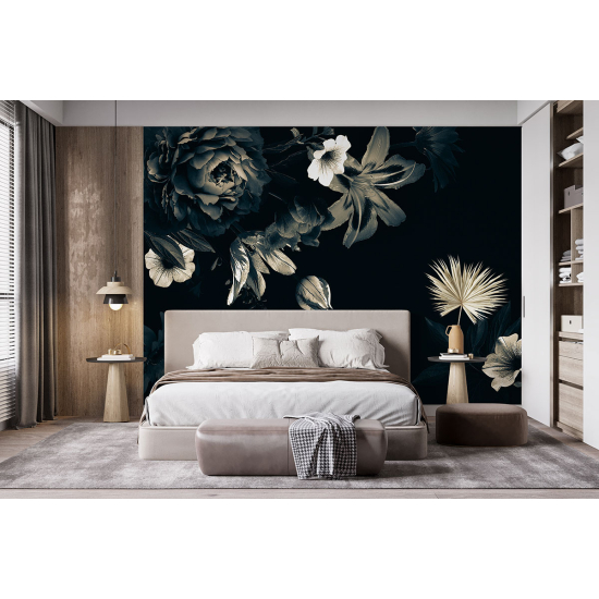 Panoramic Wallpaper - Wall Mural - Flowers