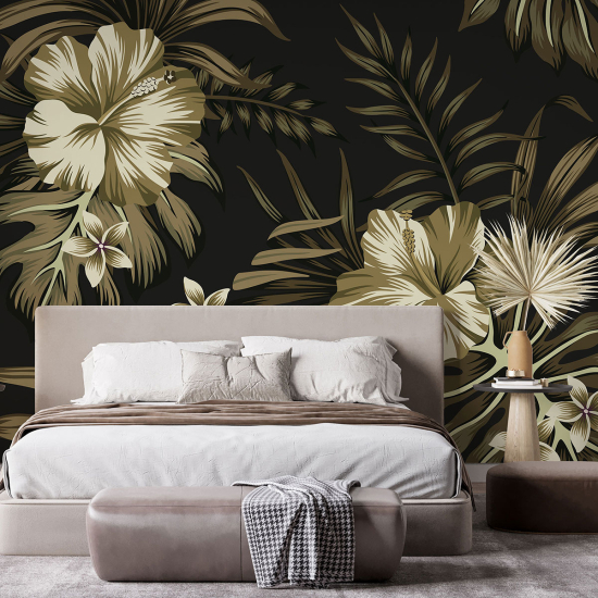 Panoramic Wallpaper - Wall Mural - Flowers