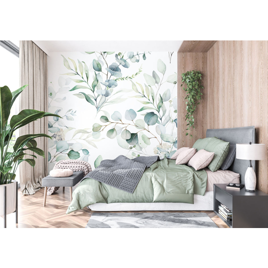 Panoramic Wallpaper - Wall Mural - Flowers