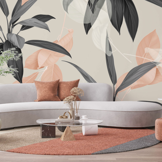 Panoramic Wallpaper - Wall Mural - Flowers