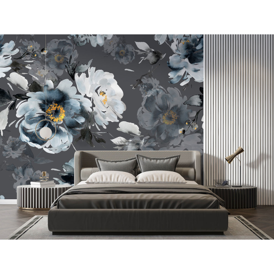 Panoramic Wallpaper - Wall Mural - Flowers