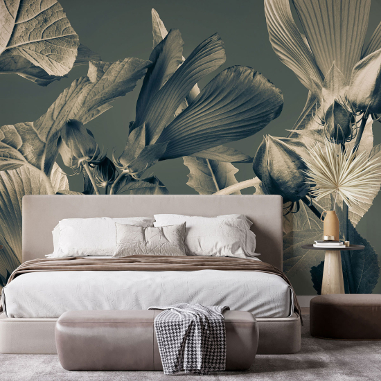 Panoramic Wallpaper - Wall Mural - Flowers