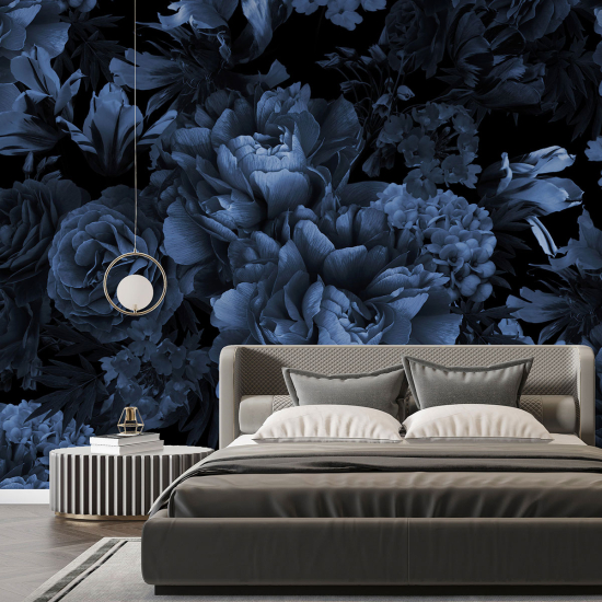 Panoramic Wallpaper - Wall Mural - Flowers