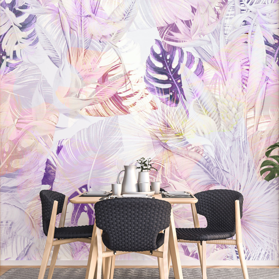 Panoramic Wallpaper - Wall Mural - Flowers