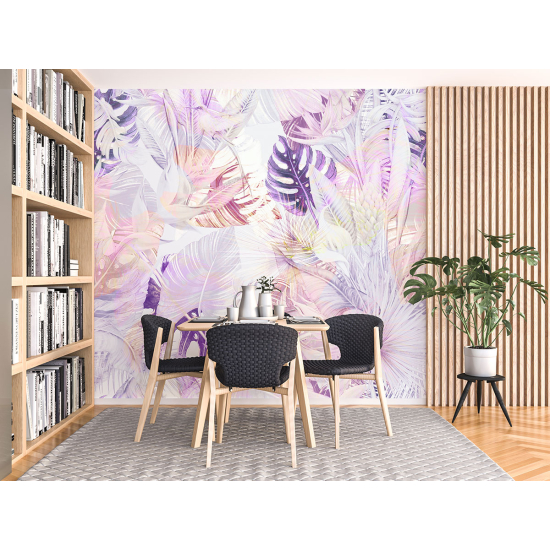 Panoramic Wallpaper - Wall Mural - Flowers