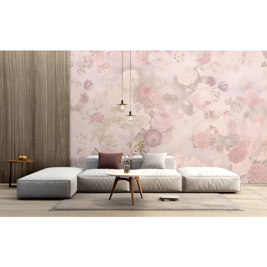 Panoramic Wallpaper - Wall Mural - Flowers