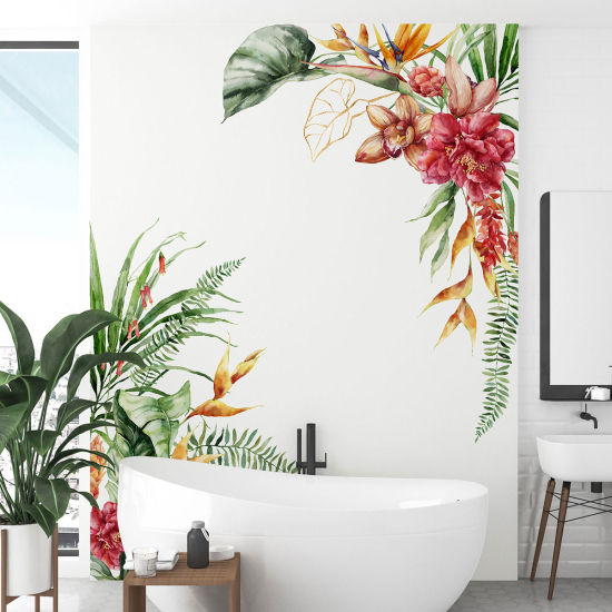 Panoramic Wallpaper - Wall Mural - Flowers