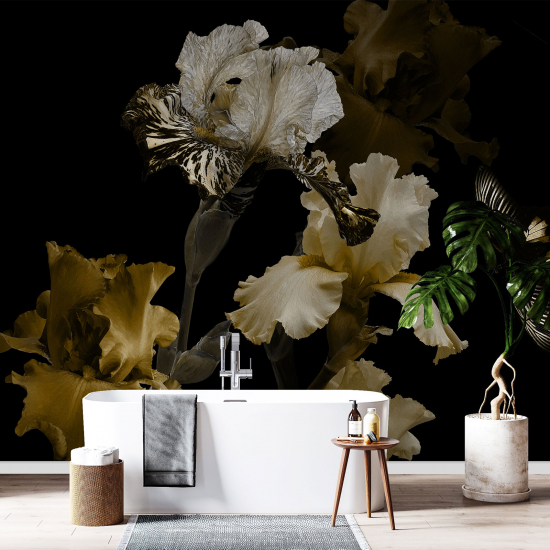 Panoramic Wallpaper - Wall Mural - Flowers