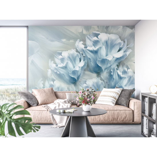 Panoramic Wallpaper - Wall Mural - Flowers