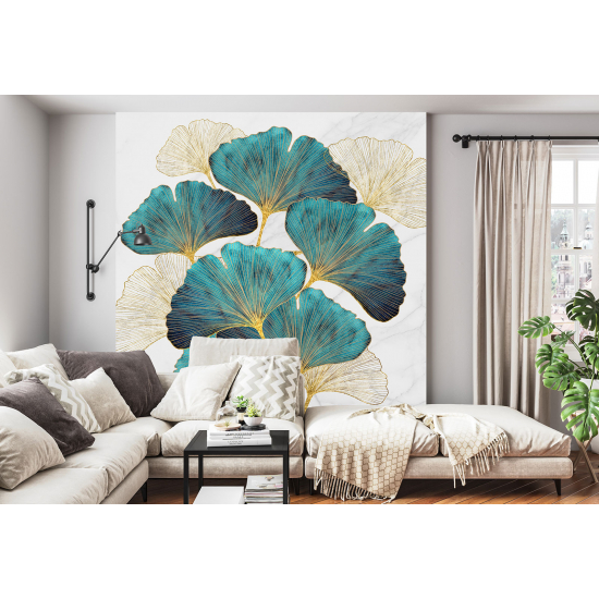 Panoramic Wallpaper - Wall Mural - Flowers