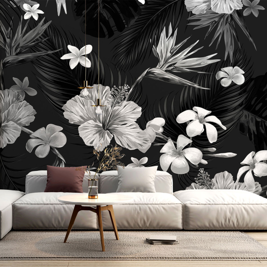 Panoramic Wallpaper - Wall Mural - Flowers