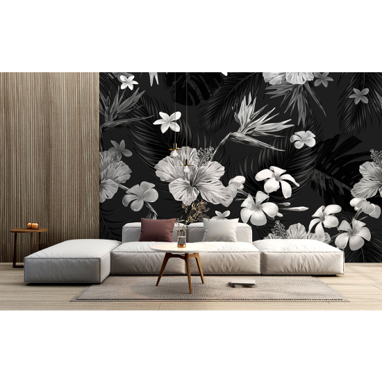 Panoramic Wallpaper - Wall Mural - Flowers