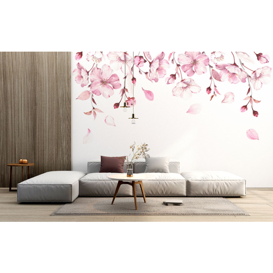 Panoramic Wallpaper - Wall Mural - Flowers