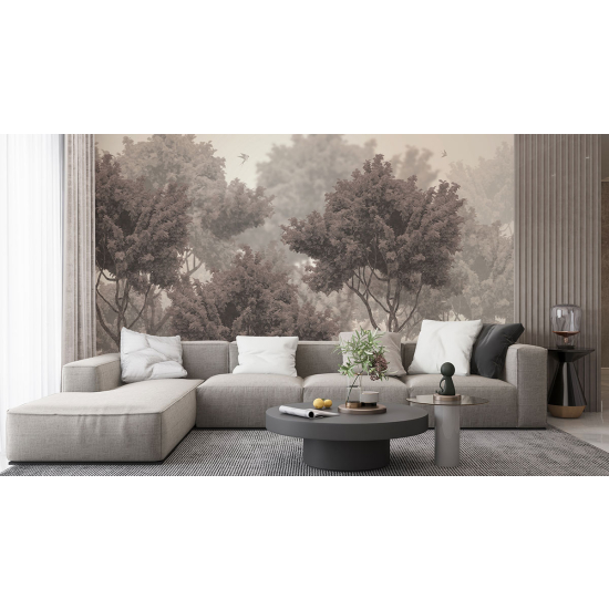 Panoramic Wallpaper - Wall Mural - Forest