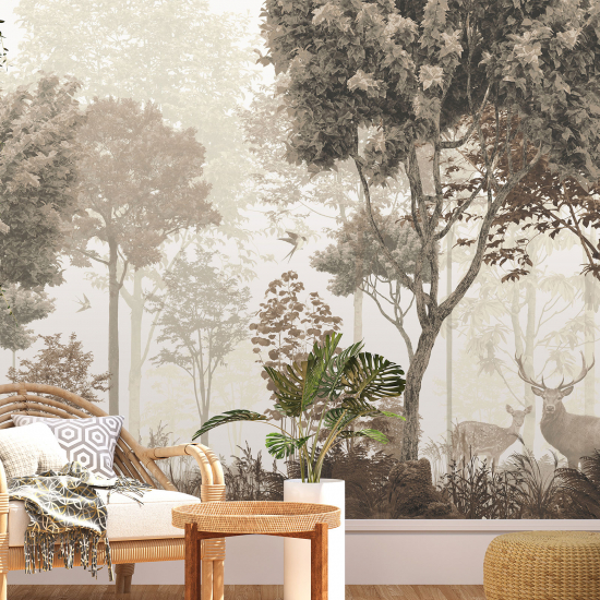 Panoramic Wallpaper - Wall Mural - Forest