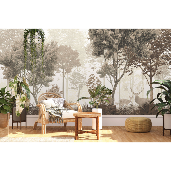 Panoramic Wallpaper - Wall Mural - Forest