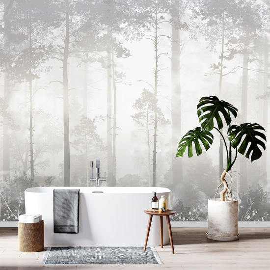 Panoramic Wallpaper - Wall Mural - Forest