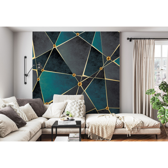 Panoramic Wallpaper - Wall Mural - Geometric pattern