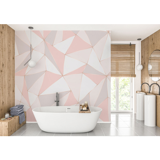 Panoramic Wallpaper - Wall Mural - Geometric Shapes