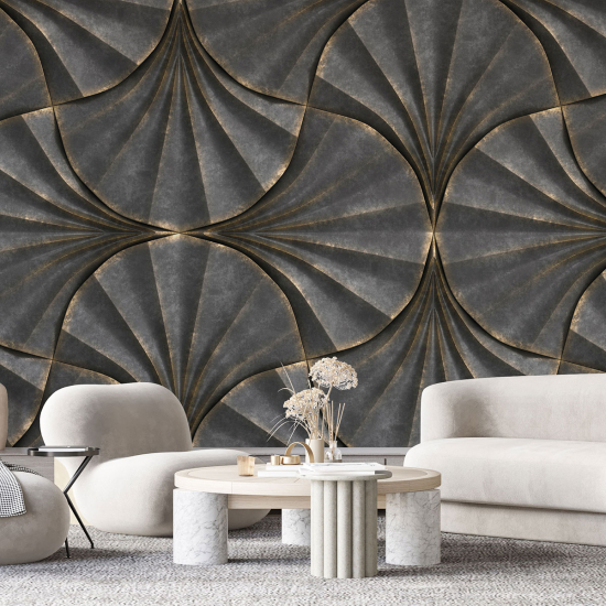 Panoramic Wallpaper - Wall Mural - Geometric Shapes